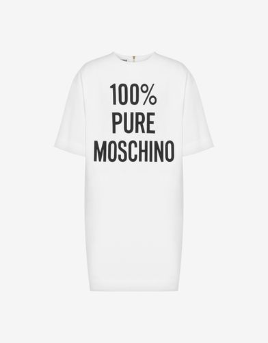 Robe En Crêpe Envers Satin 100% Pure Print - Moschino - Modalova