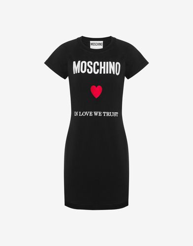 Robe En Jersey Biologique In Love We Trust - Moschino - Modalova