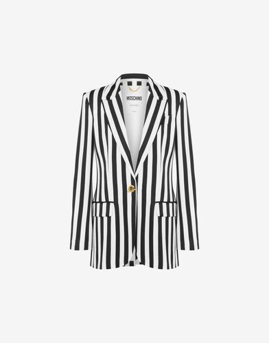 Veste En Cady Archive Stripes - Moschino - Modalova