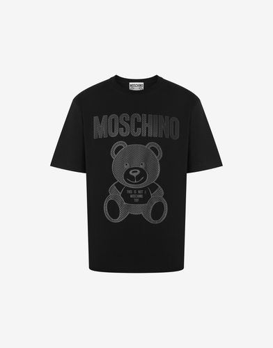 T-shirt En Jersey Teddy Mesh - Moschino - Modalova