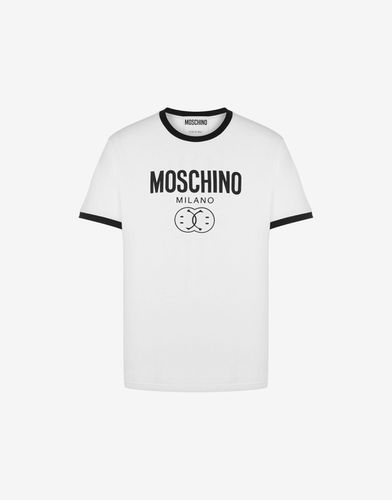 T-shirt En Jersey Stretch Double Smiley® - Moschino - Modalova