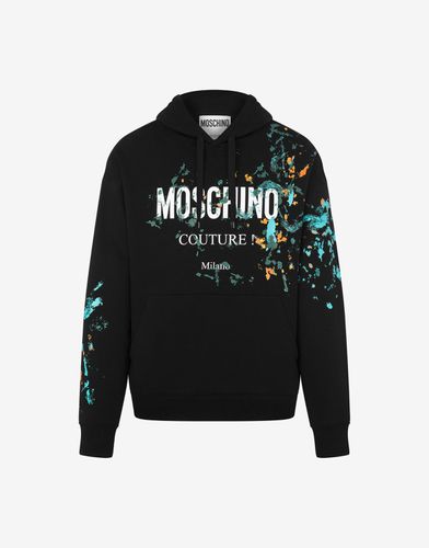 Sweat-shirt À Capuche Painted Effect - Moschino - Modalova