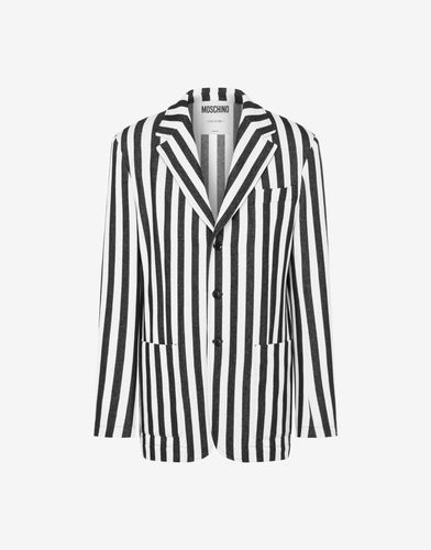 Veste En Coton Archive Stripes - Moschino - Modalova