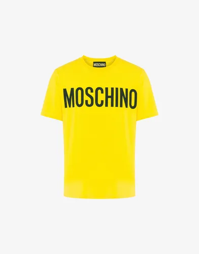 T-shirt En Jersey Stretch Logo Print - Moschino - Modalova