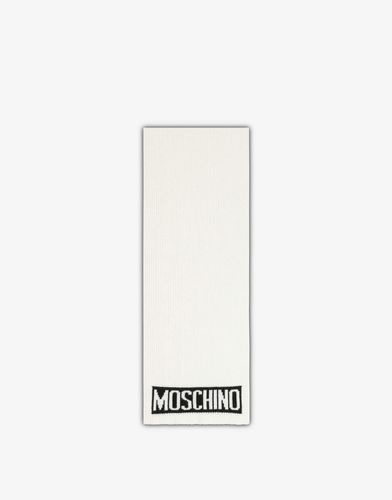 Écharpe En Tricot Avec Logo - Moschino - Modalova