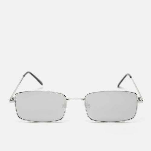 Silver lunettes de soleil carrées à monture métallique - MISAKO - Modalova