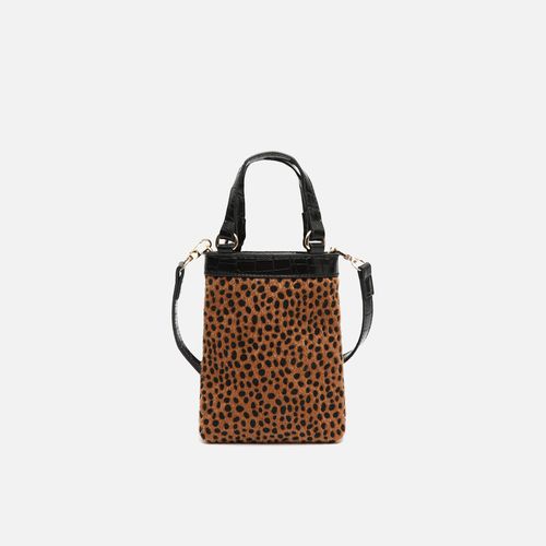 Samira petit sac à main à imprimé animalier avec bandoulière amovible - MISAKO - Modalova