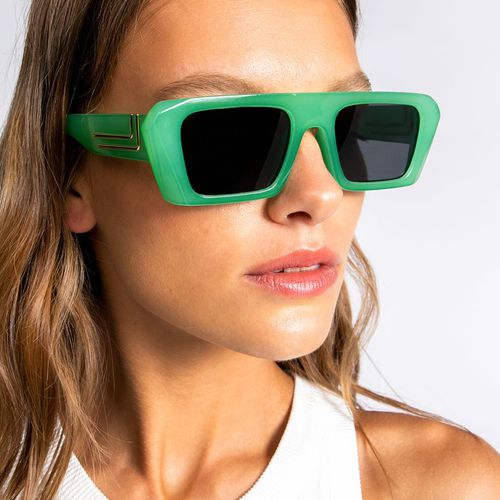 Moderni lunettes de soleil carrées avec monture en acétate - MISAKO - Modalova