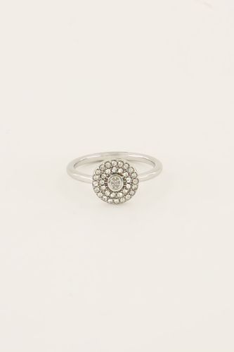 Bague à initiale avec strass | - My jewellery - Modalova