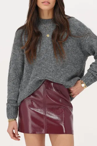 Jupe bordeaux en simili cuir | - My jewellery - Modalova