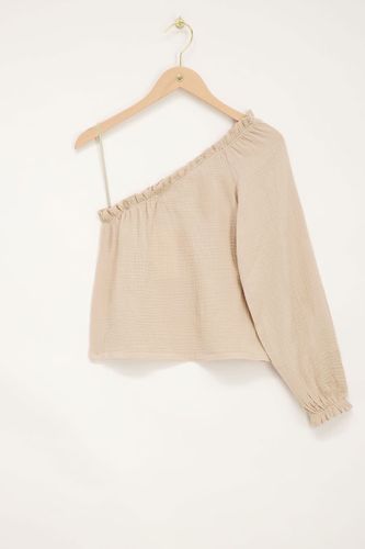 One shoulder mousseline top | - My jewellery - Modalova