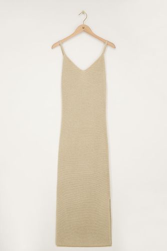 Robe en lurex avec fente | - My jewellery - Modalova