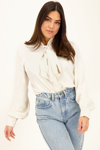 Chemise effet satin avec nœud | - My jewellery - Modalova