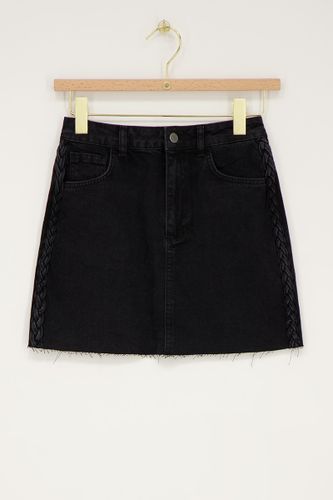 Jupe-short en denim avec tresse | - My jewellery - Modalova