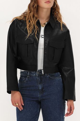 Veste en simili cuir avec poches | - My jewellery - Modalova
