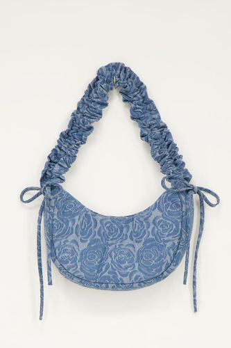 Sacà bandoulière en denim avec volants et roses | - My jewellery - Modalova