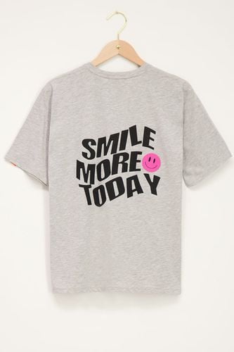 T-shirt gris Smile more today - My jewellery - Modalova