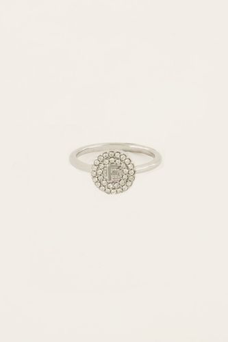 Bague à initiale avec strass | - My jewellery - Modalova
