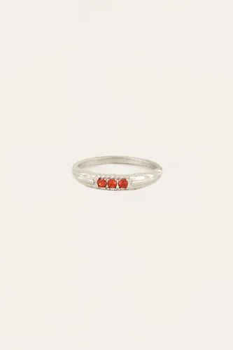 Bague trois pierres pomegranate | - My jewellery - Modalova