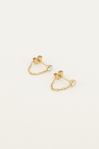 Boucles d’oreilles avec chaîne et pierre | - My jewellery - Modalova