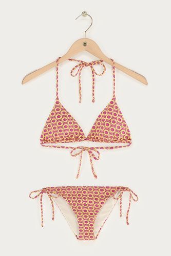 Ensemble bikini triangle jacquard avec motifs soleil | - My jewellery - Modalova