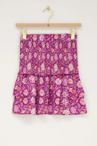 Jupe violetteà imprimé floral et blouse | - My jewellery - Modalova