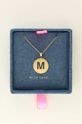 Collier chaîne à médaillon initiale | - My jewellery - Modalova