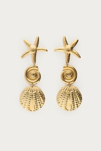 Boucles d'oreilles maxi Mer avec trois coquillages | - My jewellery - Modalova