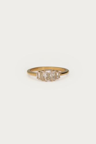 Bague Midnight carrée avec strass | - My jewellery - Modalova
