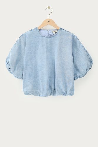 Top ballon en denim | - My jewellery - Modalova