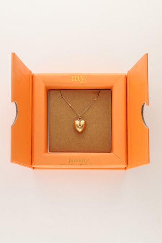 Collier avec cœur et pierre de naissance | - My jewellery - Modalova