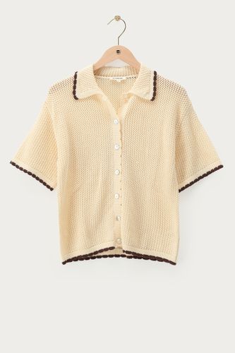 Top en crochet avec détails marron foncé | - My jewellery - Modalova