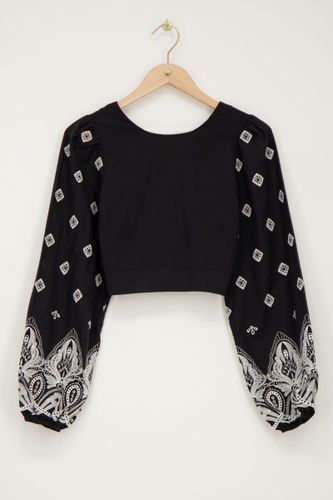Top avec dos noué et broderie | - My jewellery - Modalova