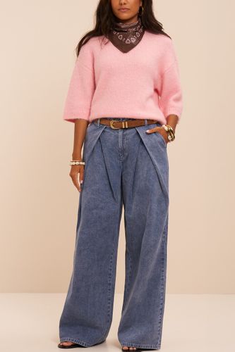 Pantalon en denim à plis | - My jewellery - Modalova