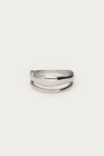 Bague double Bold à la forme organique | - My jewellery - Modalova