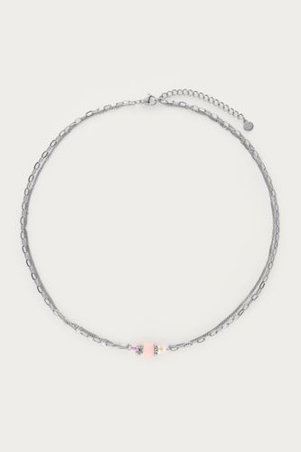 Collier Botanical double avec pierre | - My jewellery - Modalova