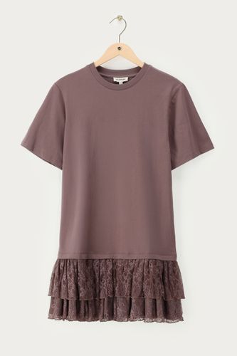 Robe t-shirt à volants en dentelle | - My jewellery - Modalova