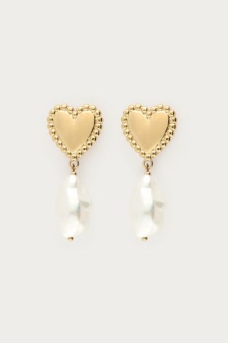 Boucles d'oreilles pendantes Ciao petit cœur et perle fantaisie | - My jewellery - Modalova