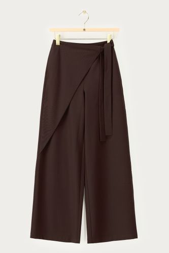 Pantalon large foncé asymétrique | - My jewellery - Modalova