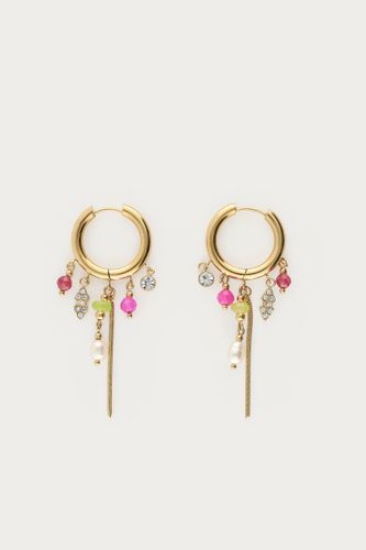 Boucles d'oreilles avec cinq perles et perles d'eau douce | - My jewellery - Modalova