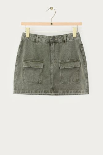 Mini-jupe cargo en denim vert | - My jewellery - Modalova