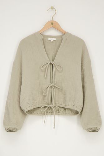 Blouse en mousseline avec nœuds | - My jewellery - Modalova