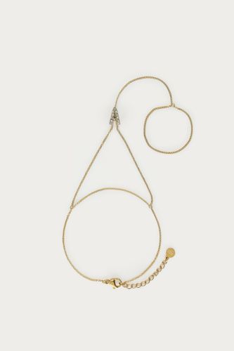Chaîne de main à initiale avec strass | - My jewellery - Modalova