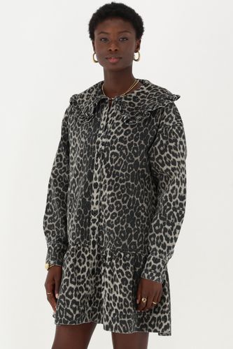 Robeà col avec imprimé léopard | - My jewellery - Modalova