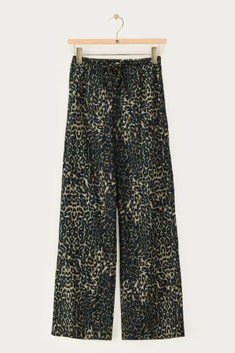 Pantalon en linà imprimé léopard | - My jewellery - Modalova