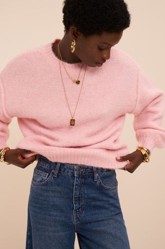 Pull oversize rose pâle en maille | - My jewellery - Modalova