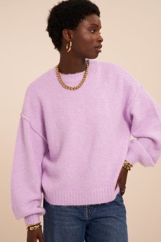 Pull oversize lilas en maille | - My jewellery - Modalova