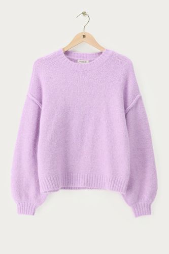 Pull oversize lilas en maille | - My jewellery - Modalova