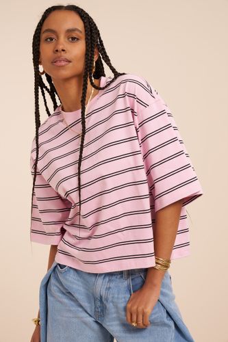 T-shirt boxy à rayures noires | - My jewellery - Modalova
