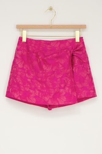 Jupe-short portefeuille en jacquard | - My jewellery - Modalova
